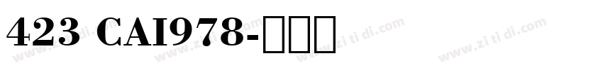 423 CAI978字体转换
